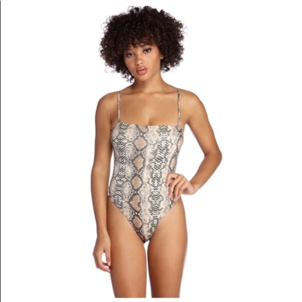 Snake Print Bodysuit - Picture 2 of 3